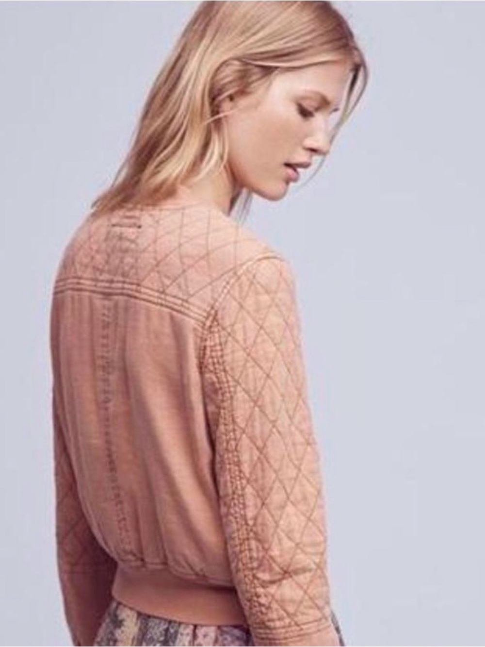 Anthropologie Hei Hei Quilted Bomber Jacket